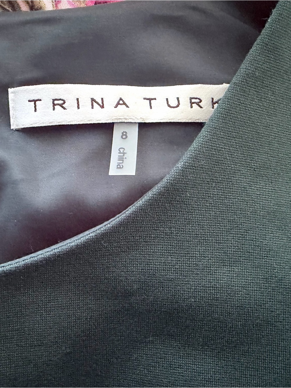 Trina Turk Forest Green Sheath Dress - Picture 2 of 3